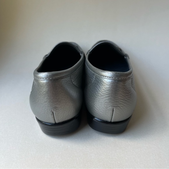 SAS Metro Loafer Shoes Tripad Silver Leather Slip On Casual Size 10 N Narrow - Picture 10 of 10